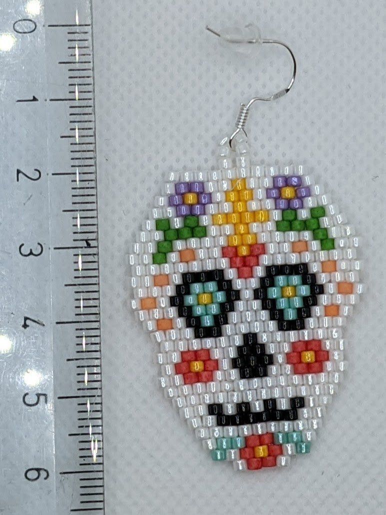 Orecchini pendenti & Orecchini a lobo: Perlenohrringe- Haloween Skull – Nuovo (secondo la descrizione) da Zürich venduto da pisamun 1