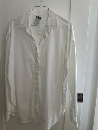 Chemisier Kristensen du Nord, taille 0, Blanc Été Élégant!