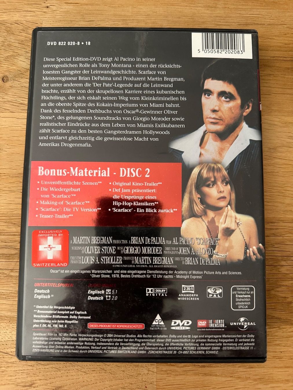 Tutti i DVDs: DVD Al Pacino Scarface – Usato da Kestenholz venduto da Inna09 1