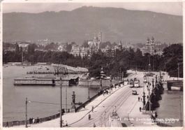 Zürich // 1934 Quaibrücke Trams Enge Tonhalle
