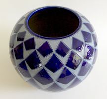 Vase, Steingut 18 cm - Burger Alsace, "Art Deco"