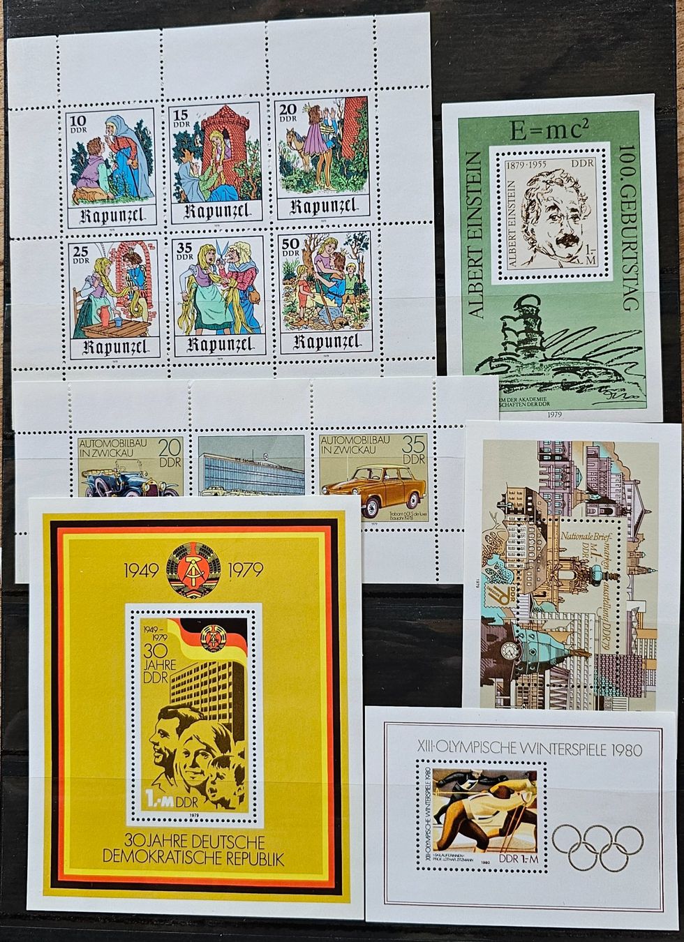 Tutti i francobolli: DDR 6 postfrische Blocks  ** ~1979 – Nuovo (secondo la descrizione) da Les Valettes venduto da Nuba1
