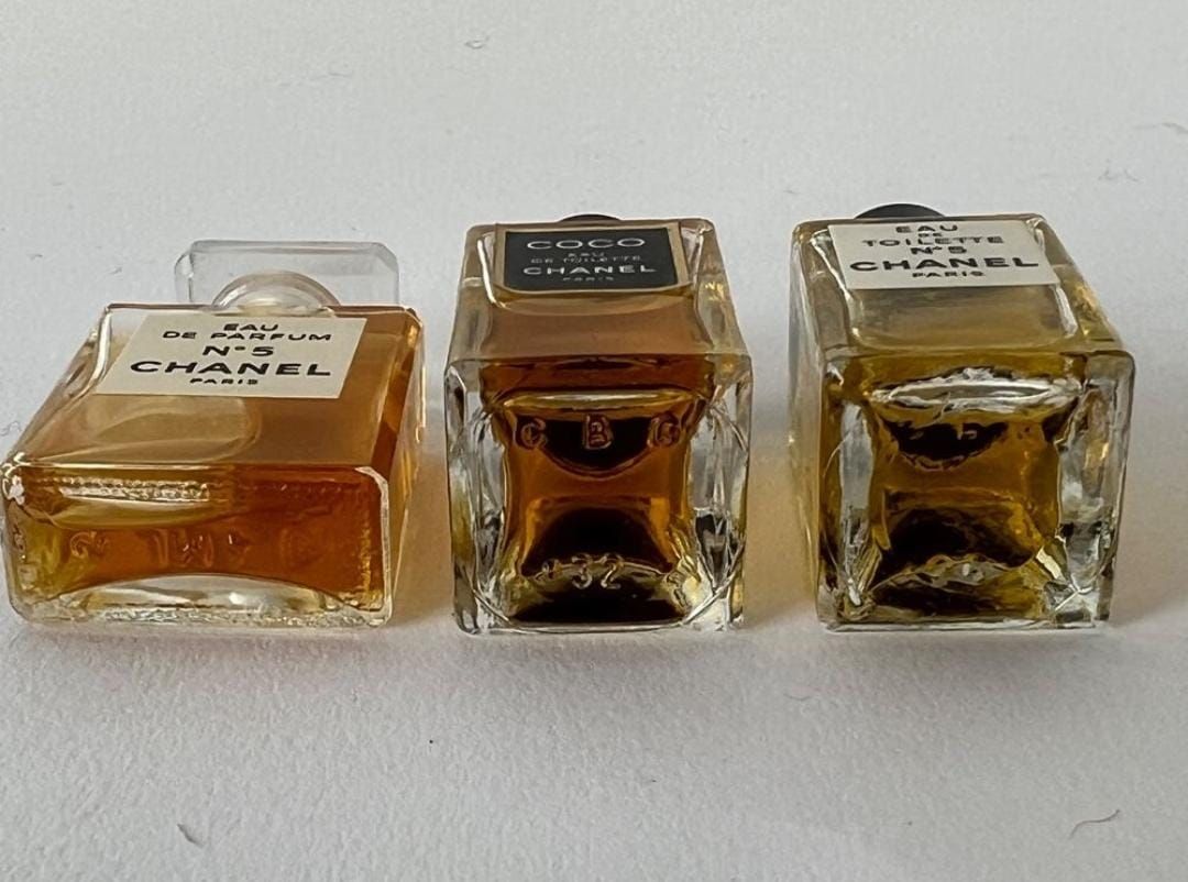 Chanel Parfum & Eau de Toilette: 3x Parfum / Miniatures CHANEL – Gebraucht aus Kestenholz von Porsche117 1