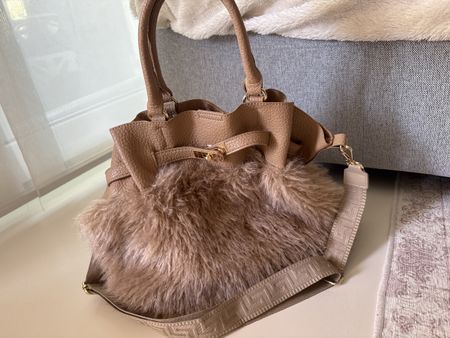 Kunstfell Handtasche