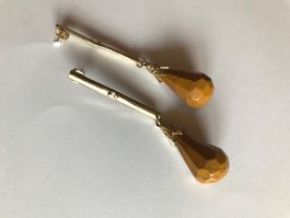Boucles d’oreilles vintage bambou