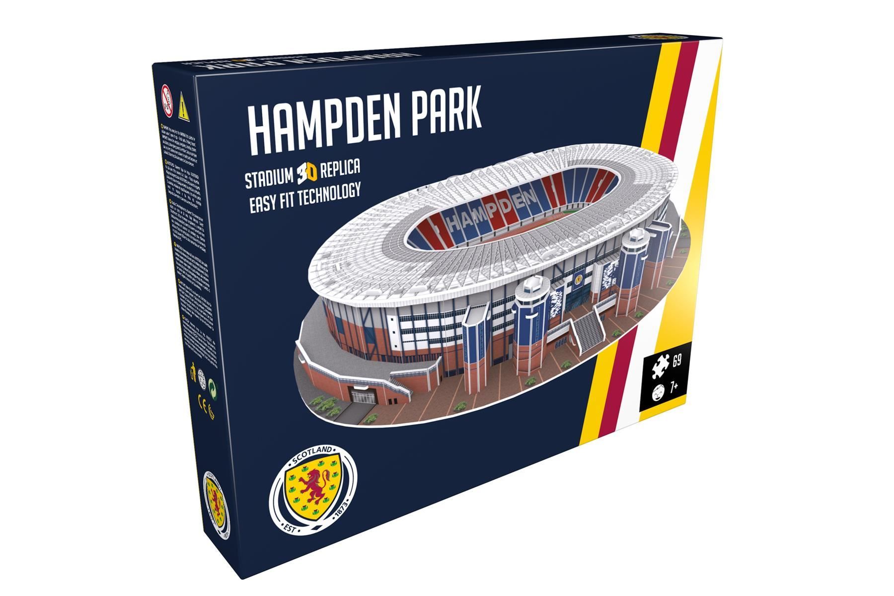 Puzzle: Hampden Park Stadion 3D Puzzle – Nuovo e nell'imballaggio originale da Wil SG venduto da Football-Legends 1