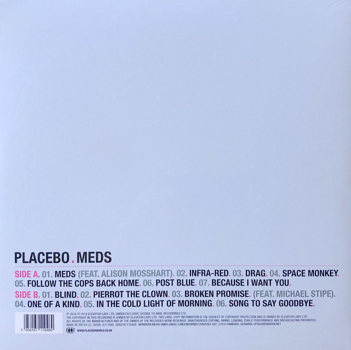 Schallplatten: PLACEBO - MEDS – Neu und originalverpackt aus Bottens von hotter-than-hell 1