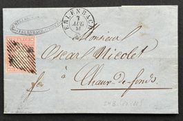 FALTBRIEF STRUBEL 24B VON 1856