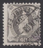 Stehende Helvetia ZNr. 97A  -   Kat. 100 Fr.