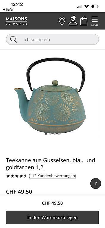 Teiere: Teekanne Gusseisen neu  – Usato da Guntershausen venduto da elv_7hn5