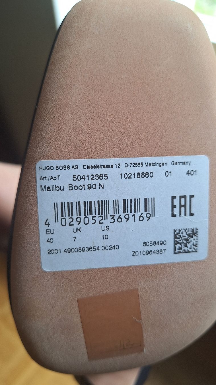 Hugo Boss Damenschuhe: Hugo Boss blau Leder Stiffel, Gr.40 – Neu (gemäss Beschreibung) aus Basel von ueppig 2