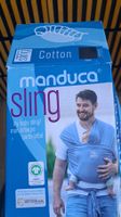 Manduca Sling Babytragetuch Bio-Baumwolle schwarz gebraucht
