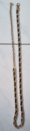 Stylische Taillenkette/Kettengürtel schwarz goldfarben