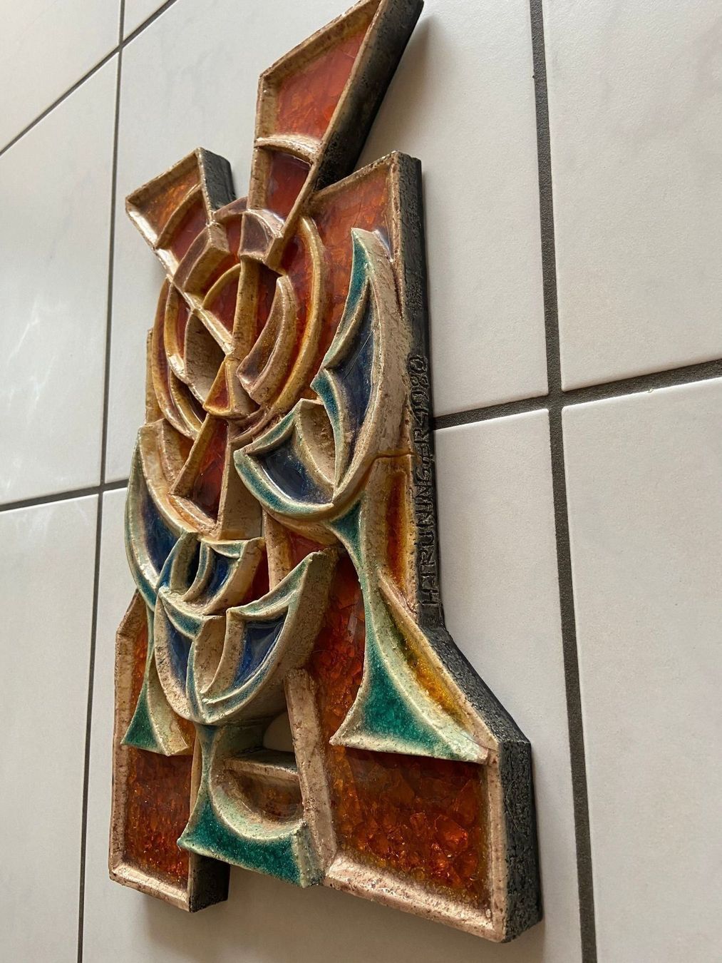 Sculture & Statue: Wandbild Skulptur Keramik / Glas – Usato da Aedermannsdorf venduto da Paula_anja 1