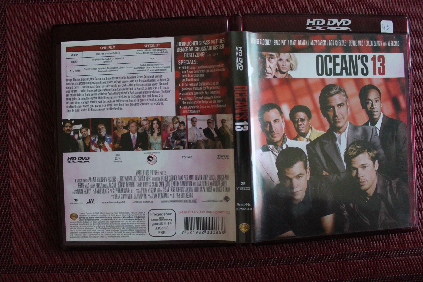 Tutti i DVDs: Ocean's 13 [HD DVD] von Soderbergh, Steven | DVD | – Usato da Geroldswil venduto da schlumpf1969