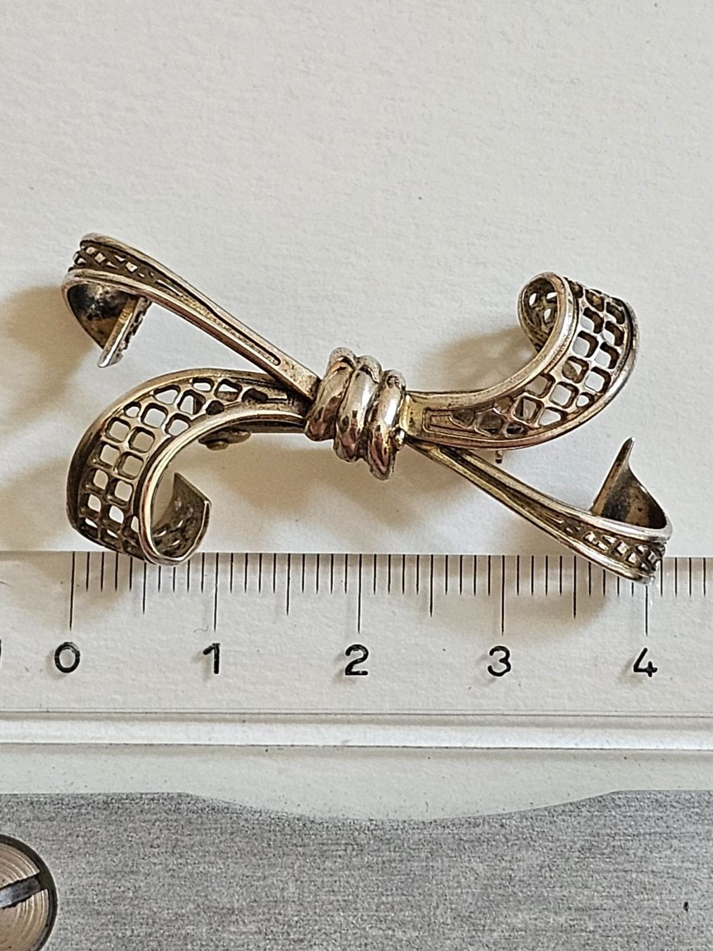 Broches & Aiguilles: Vintage Brosche 800 Silber Schleife – D'occasion à Zürich par MaisonBelleCachet 3