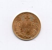 (534) Schweiz, 10 Franken Gold, 1911, Prooflike, Super, stgl