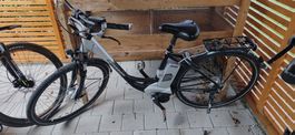 E-Bike Interbike silber mit Ladegerät und 2 Akkus gebrauchte
