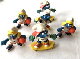 6x Schlümpfe aus der McDonald's Serie von 1997