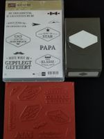 Stempelset "Gruss nach Mass" von Stampin up mit Handstanze