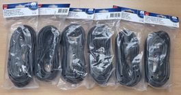6 Stück TD Apparatekabel schwarz