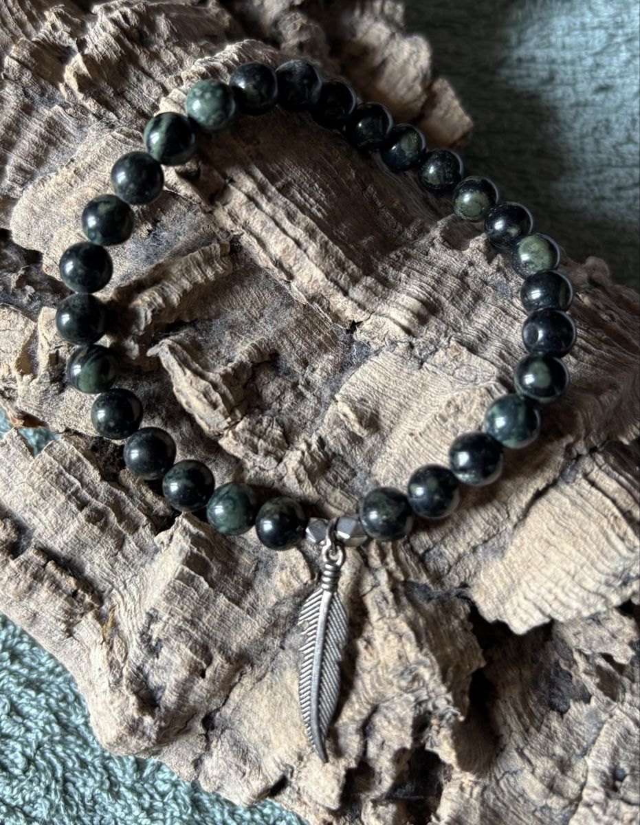Bracciali & Braccialetti: Armkette Eldarit Kabamba mit Federanhänger  – Nuovo (secondo la descrizione) da Erlinsbach venduto da moseco