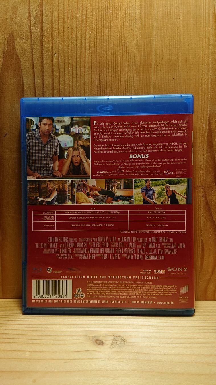 Tutti i DVDs: DER CAUTIONS-COP Blu-Ray mit Jennifer Aniston – Usato da Wilderswil venduto da Exebub 1