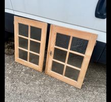 Vintage Gartendeko: 2 Sprossen-Fenster, Glas defekt…