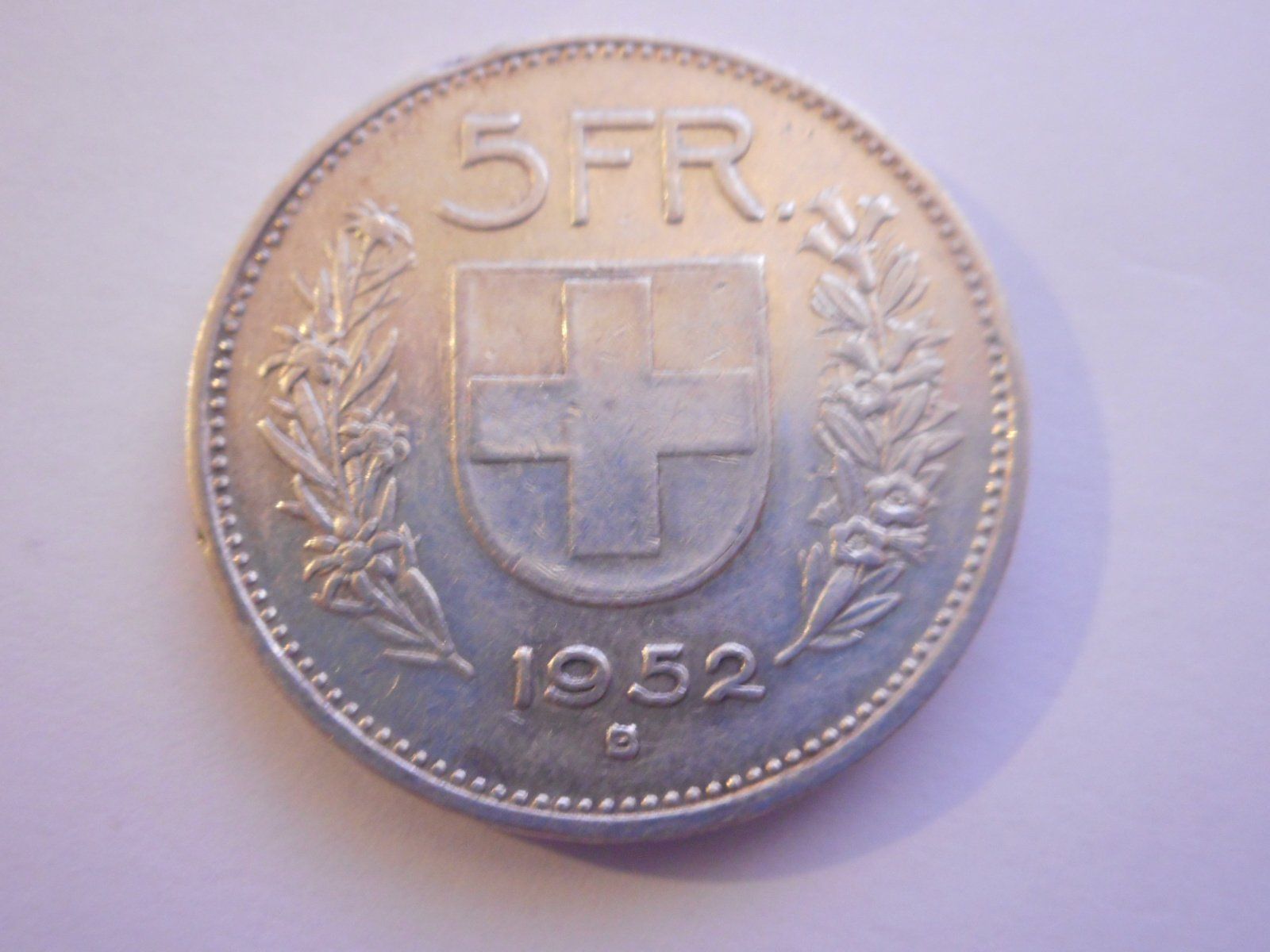 Tutti le monete: 5 Fr. 1952 silber – Usato da Kriegstetten venduto da pizlad2010