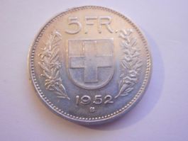 5 Fr. 1952 silber