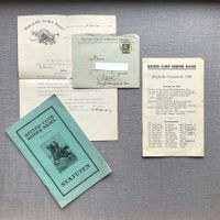 ⚫️ Reiterclub beider Basel Brief 1925 / Statuten 1930 ⚫️