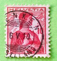  Nr.120 Brustbild der Helvetia mit Schwert GESTEMPELT    
