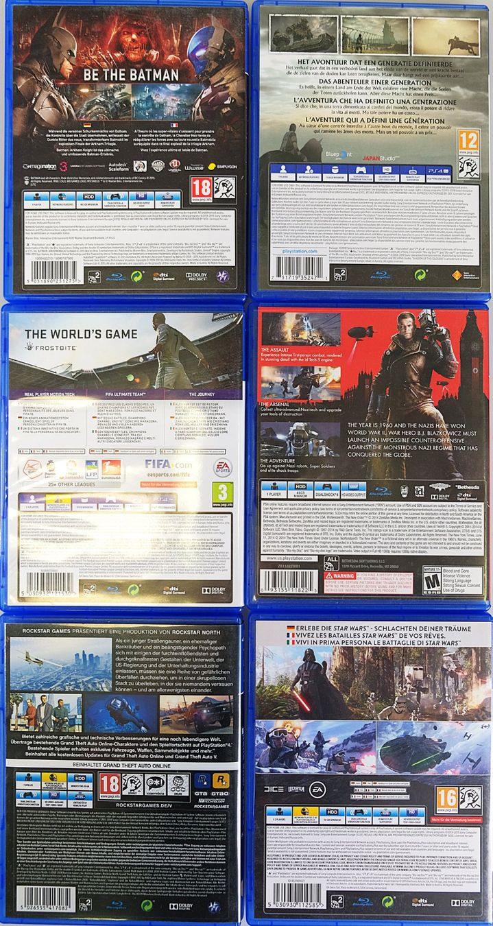 Sony Spiele: 6 Playstation 4 Spiele – Gebraucht aus Volketswil von brockipfannenstil 4
