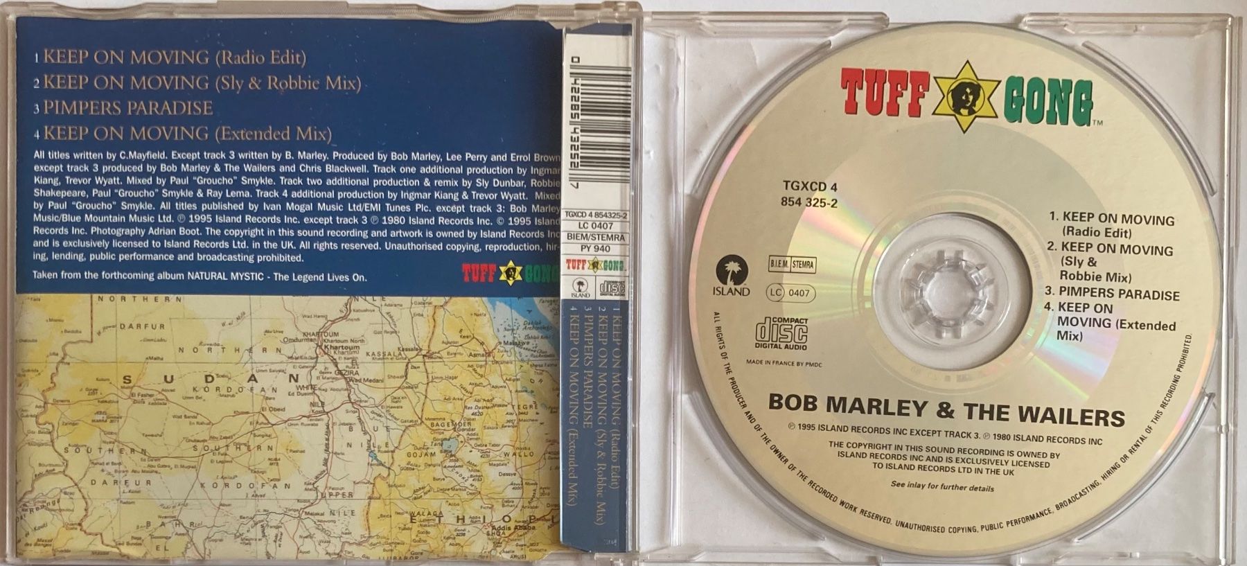 CD: BOB MARLEY AND THE WAILERS - KEEP ON MOVING – Usato da Poliez-Pittet venduto da Newtown-Records 1