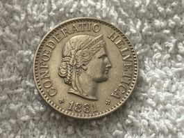 10 centimes/rappen 1881