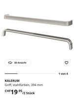 Kalerum Griff, Stahlfarben, 394 mm, neuwertig, 2 Stk.