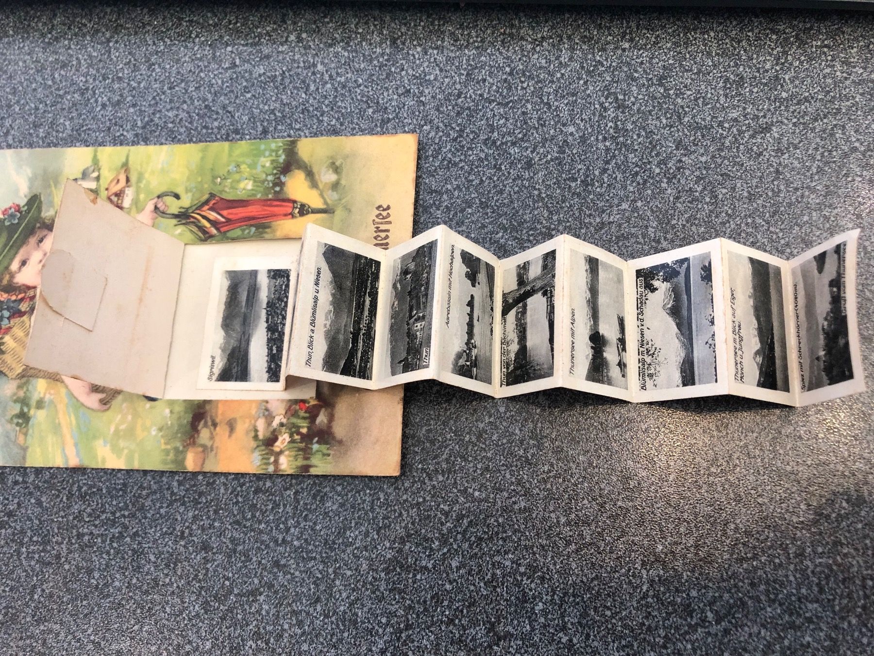 Ansichtskarten: GRUSS vom THUNERSEE - rare LEPORELLO- Ansichtskarte – Gebraucht aus Winterthur von SchatzchischtliWinti 7