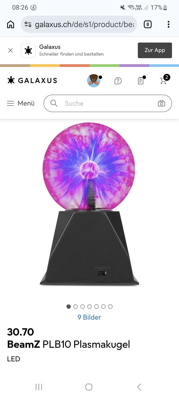 Lampade: Plasma Ball für Party oder Deko – Usato da Steinhausen venduto da MilaB 4