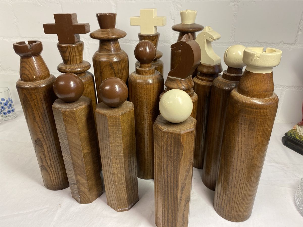 Giochi: Grosses Schachspiel aus Holz, einzigartige Handarbeit – Usato da sursee venduto da trilli-tralli 6