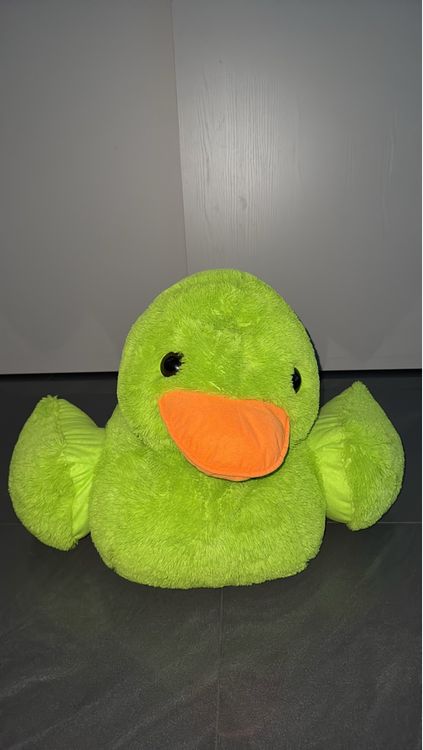 Grosses, Süsses Plüschtier Ente grün Kuscheltier Stofftier | Kaufen auf ...