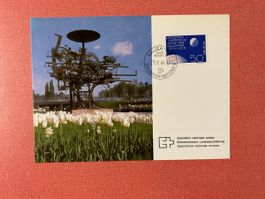 Ansichtskarte Expo 64 Lausanne mit Briefmarke gestempelt