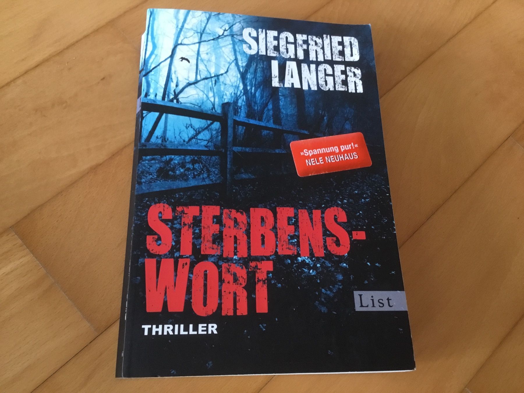 Libri: Siegfried Langer - Sterbenswort Thriller – Usato da Kerzers venduto da Georges3210