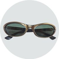 Sonnenbrille bronce cat eye stopsol VINTAGE 70s unkorrigiert