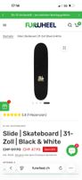 Skateboard Slide 31 Zoll schwarz weiss neuwertig