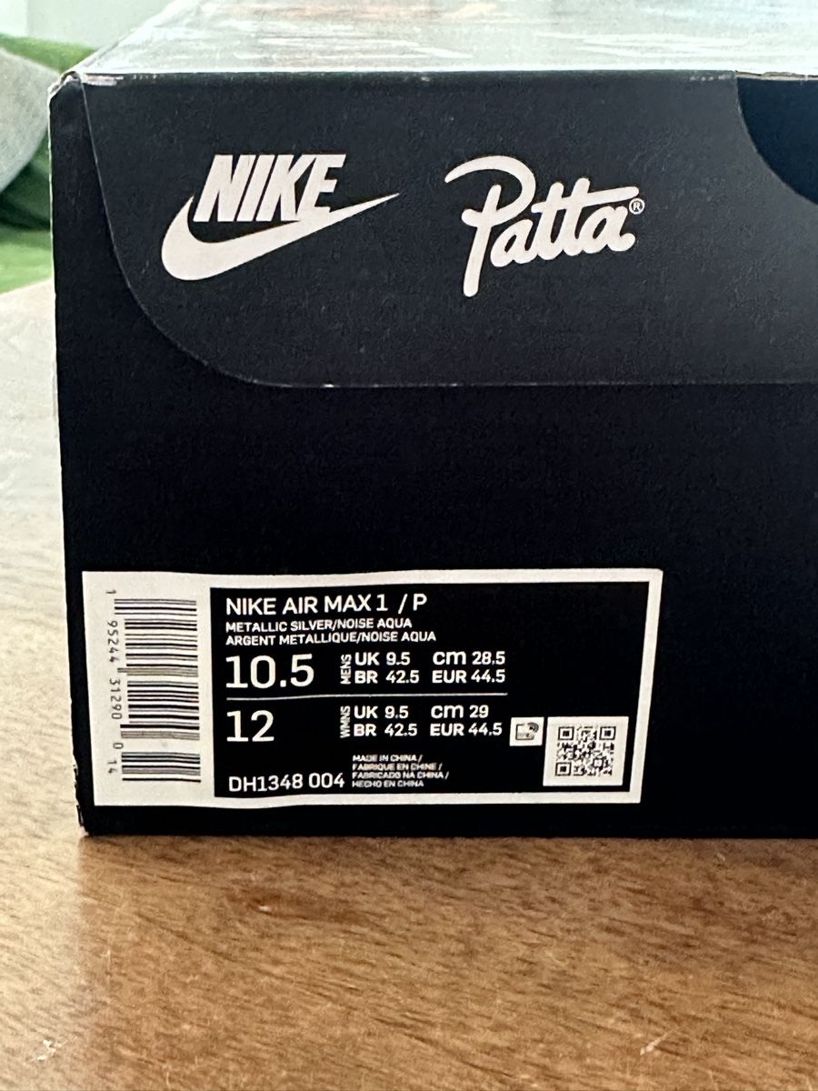 Nike Herrenschuhe: Nike Air Max 1xPatta Aqua US10.5/EU44.5  – Neu (gemäss Beschreibung) aus Zürich von admiraljh 5