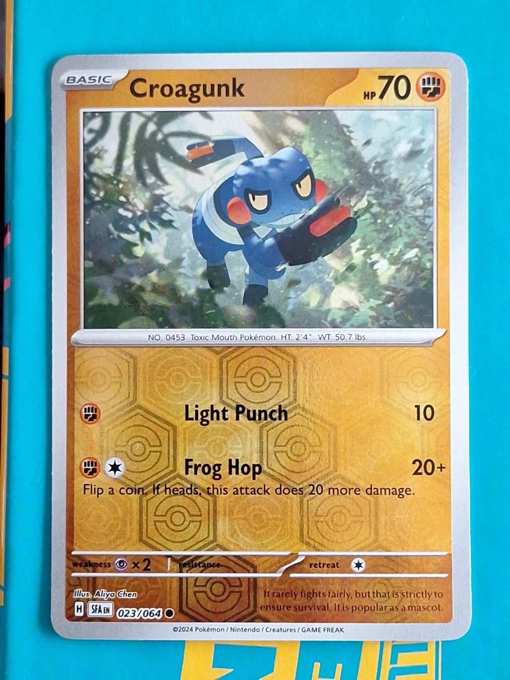 Pokémon Carte collezionabili: Croagunk - Reverse Holo - Pokemon Shrouded Fable – Usato da Altstätten SG venduto da GGsGameshop