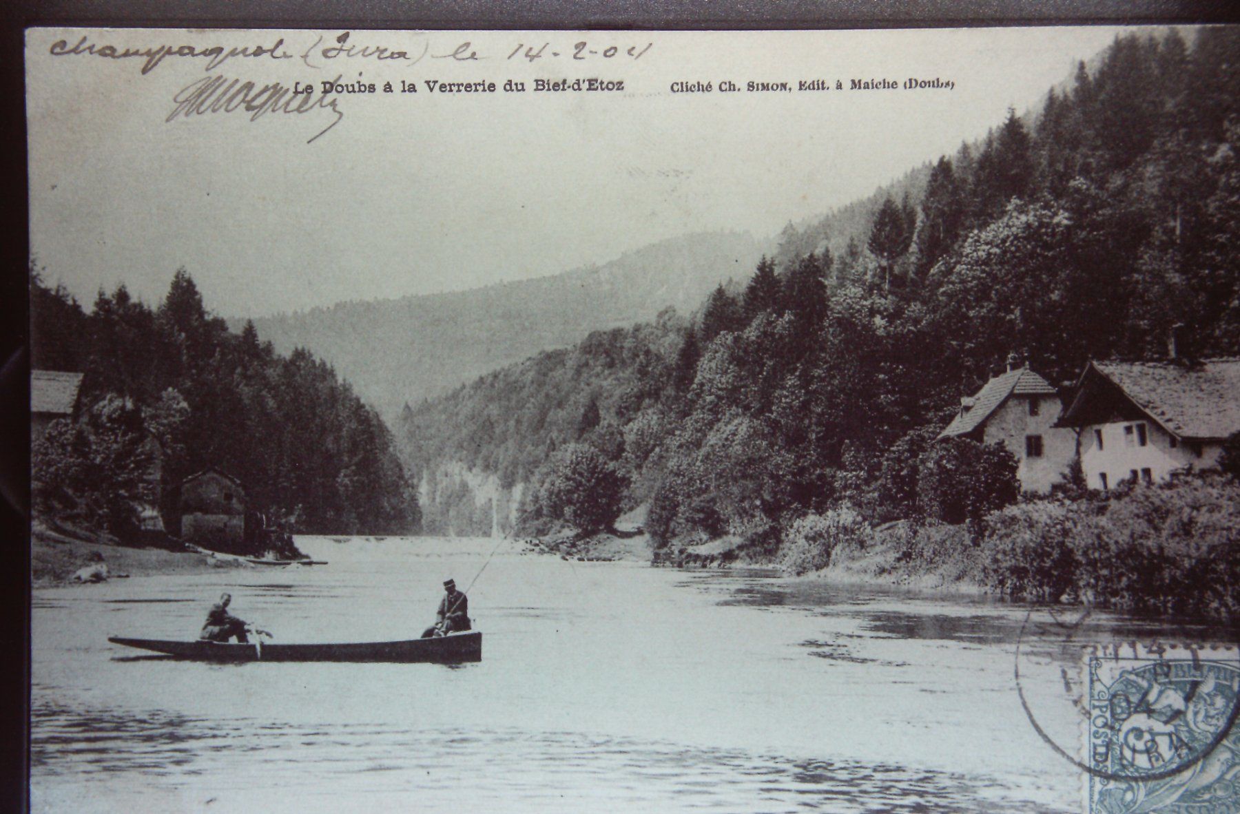 Ansichtskarten: Le doubs au Bief d'Etoz – Gebraucht aus Le Locle von Roger46