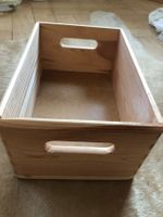 Holzkiste mit Griffen, Aufbewahrungsbox