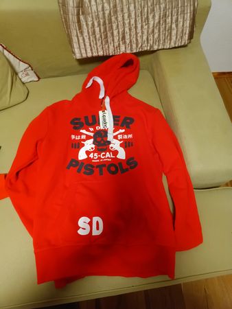 superdry super dry super pistols hoodie neu