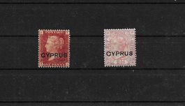 ENGLAND ZYPERN KÖNIGIN VICTORIA ONE PENNY RED 1855 etc.